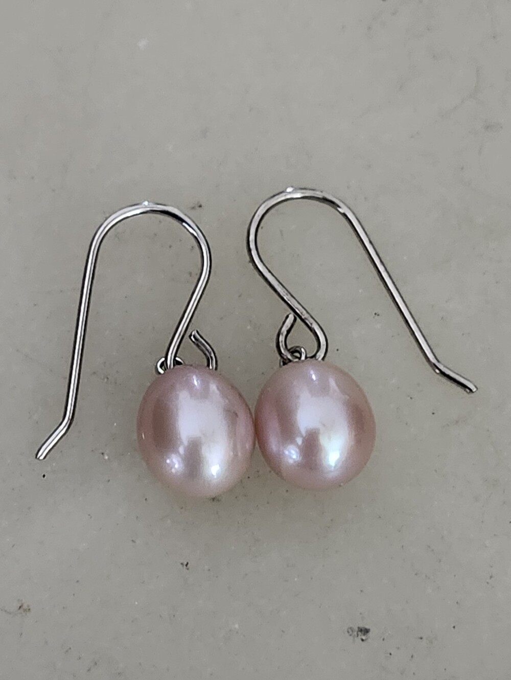 Classic Pink Pearl Drop Earrings